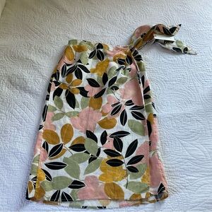 New Rachel Zoe Linen Wrap Skirt